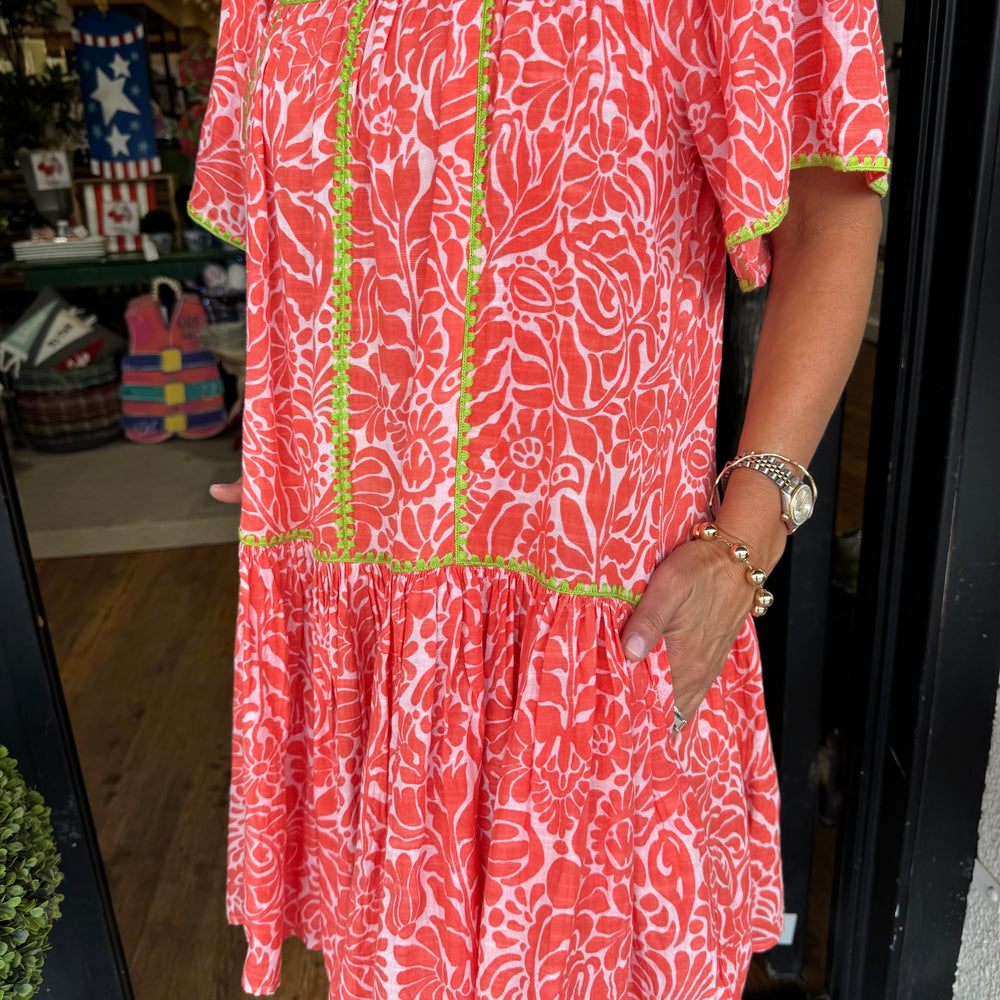 Uncle Frank Contrast Stitched Dress