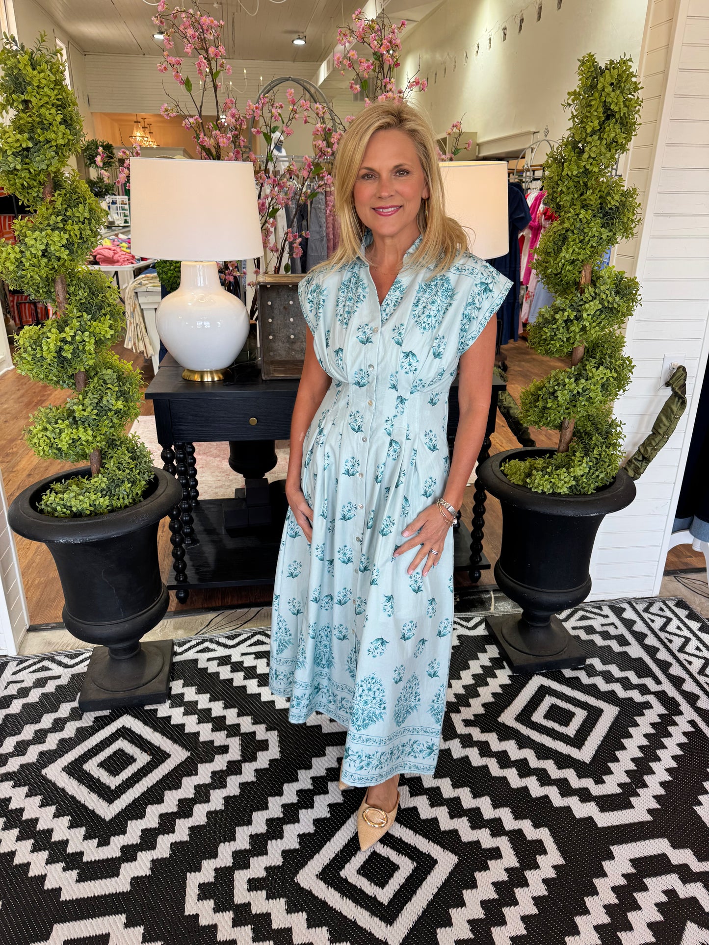 Jonie Dress - Dusty Blue