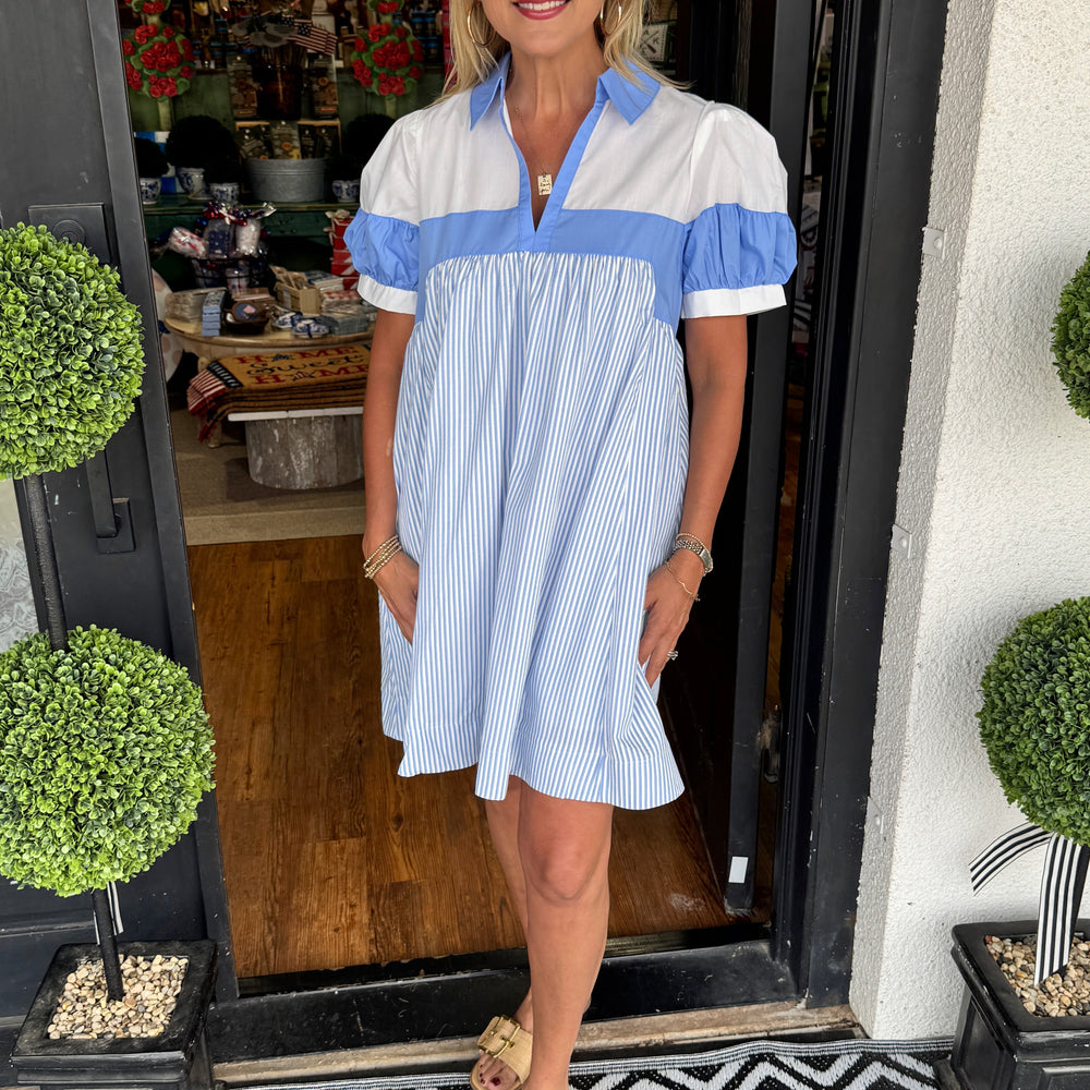 Poppy Dress- Blue