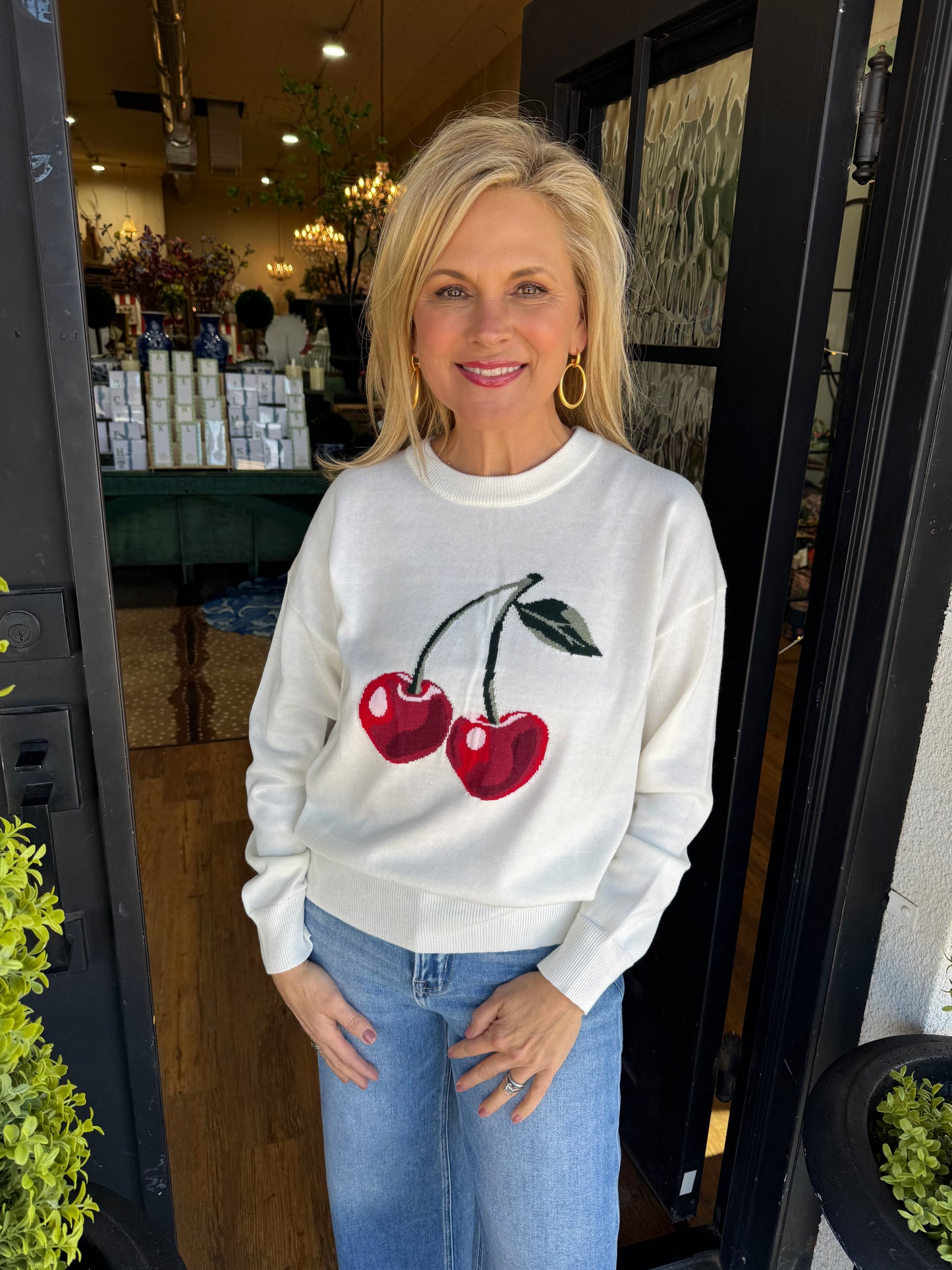 Channing Sweater - White