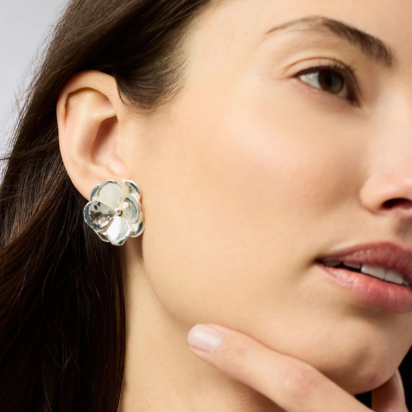Bloom Statement Stud - Silver