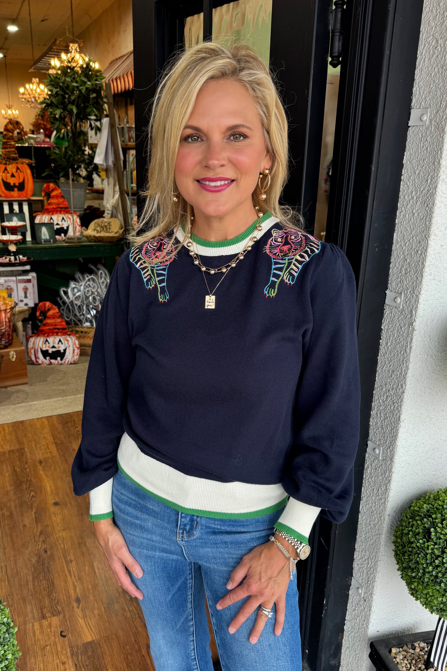 Leah Top - Navy