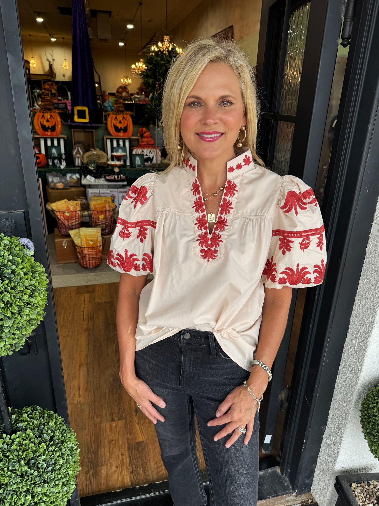 Savannah Top - Ecru