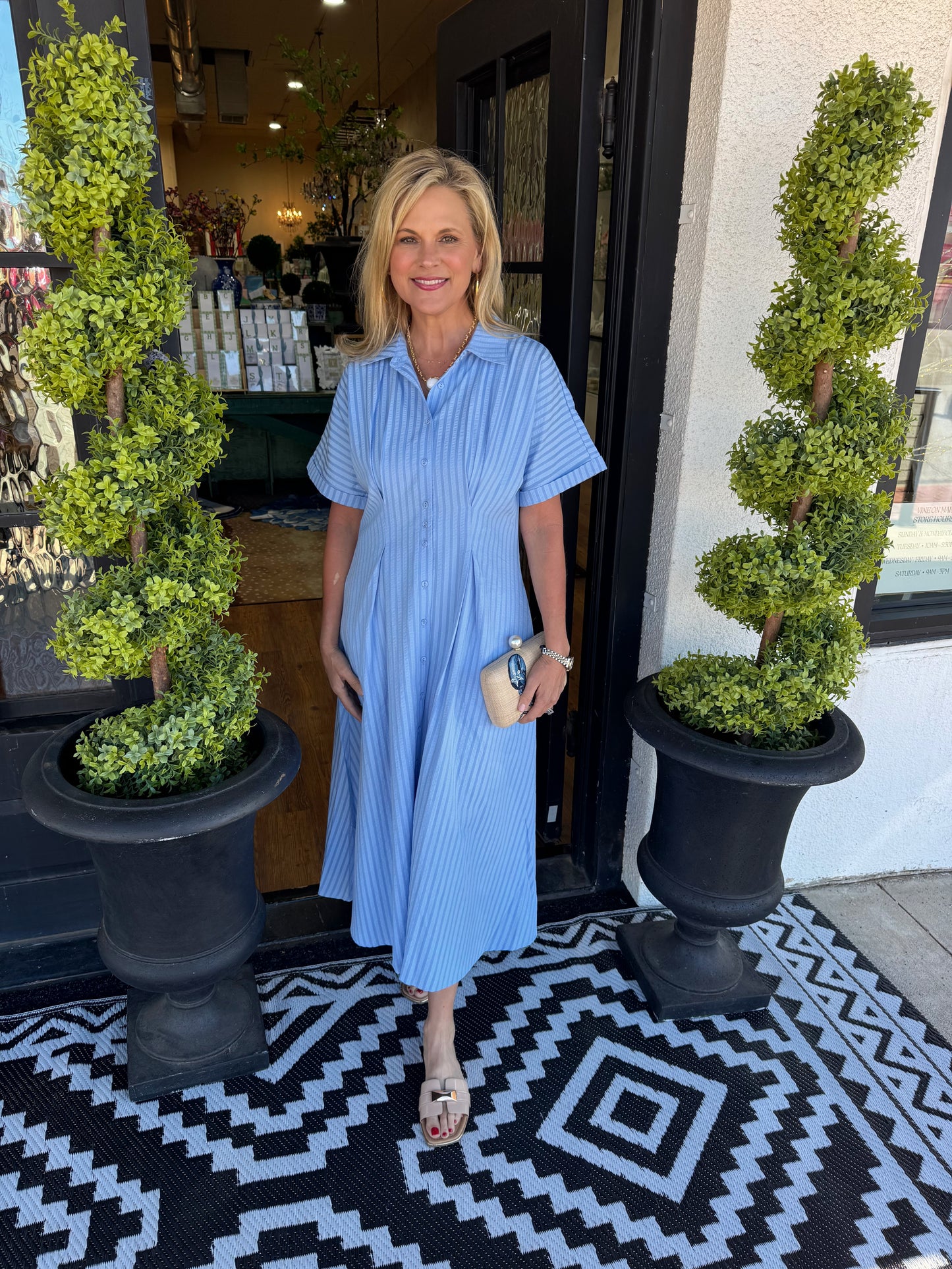 Renee Dress - Blue