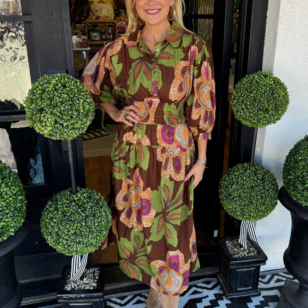 Uncle Frank Big Blooms Dress