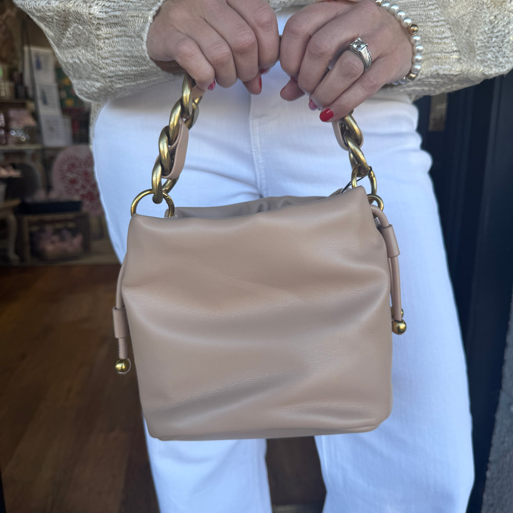 Brianna Leather Bag- Tan