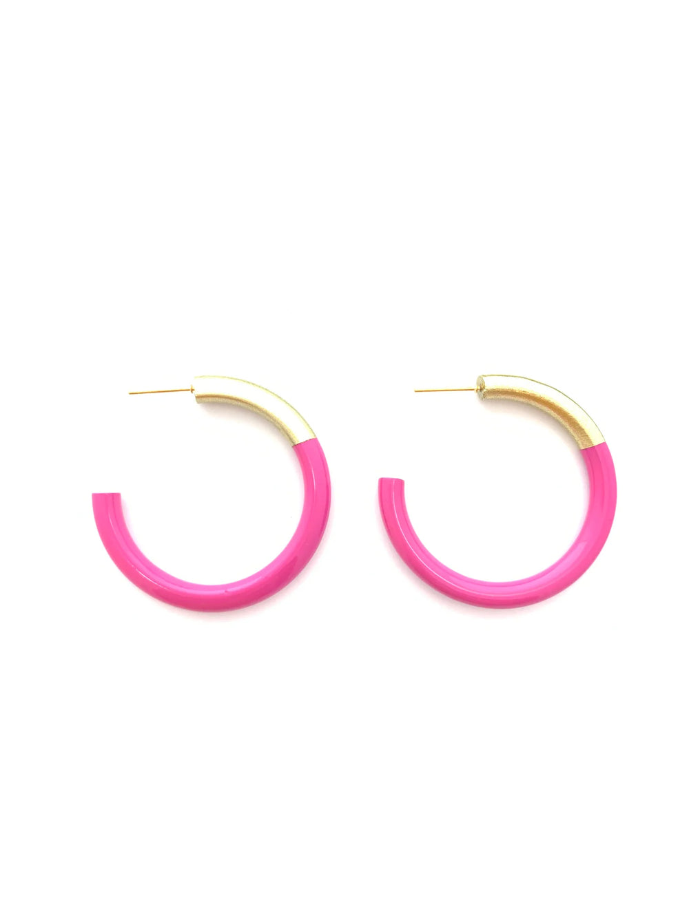 LIZ Hoops in Hot Pink