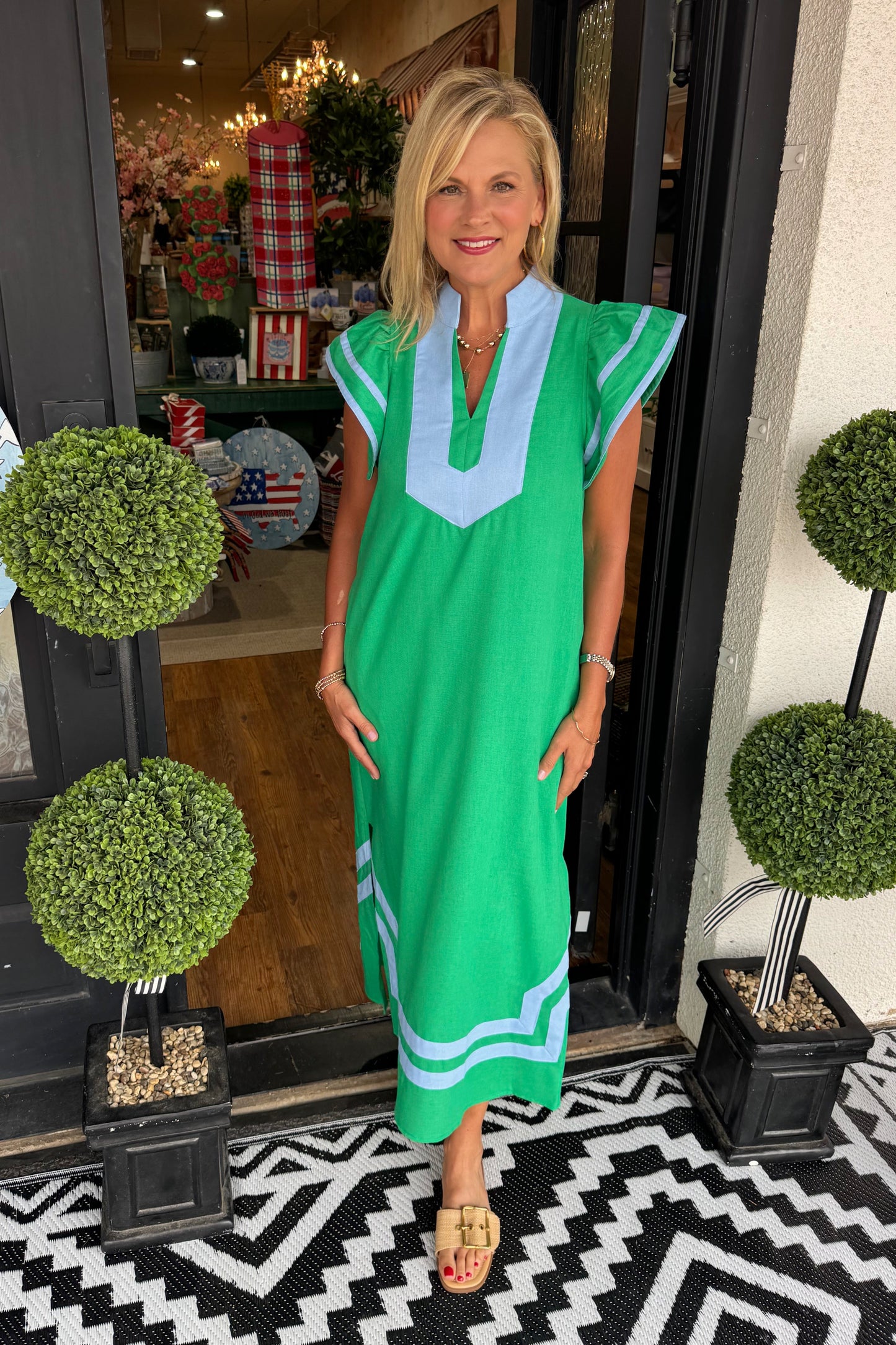 Irene Dress - Green