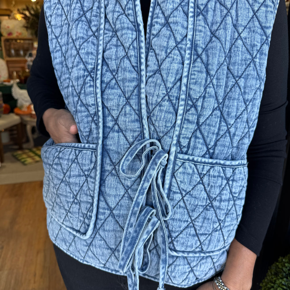 
                  
                    Farrah Vest - Dark Denim
                  
                
