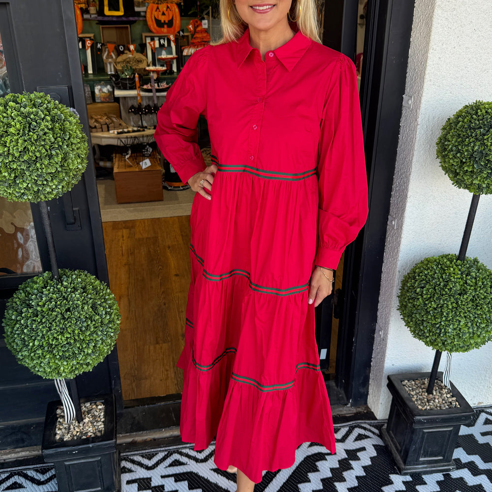 Caroline Dress - Red