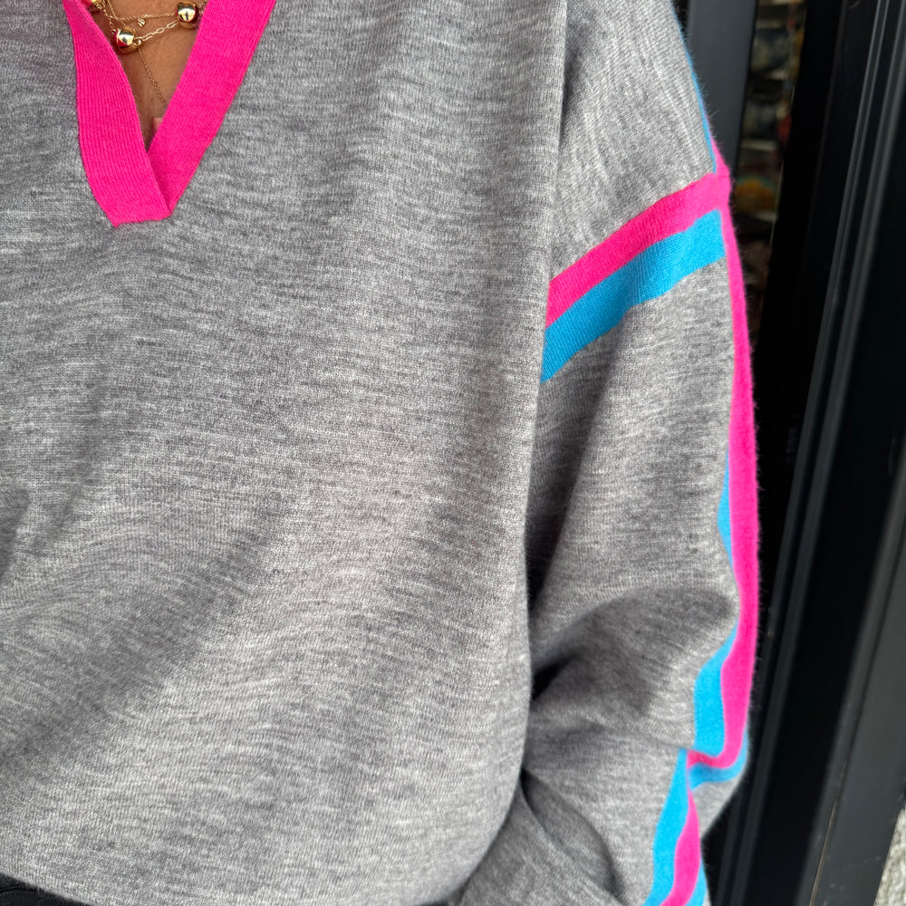 Pattie Sweater - Heather Grey