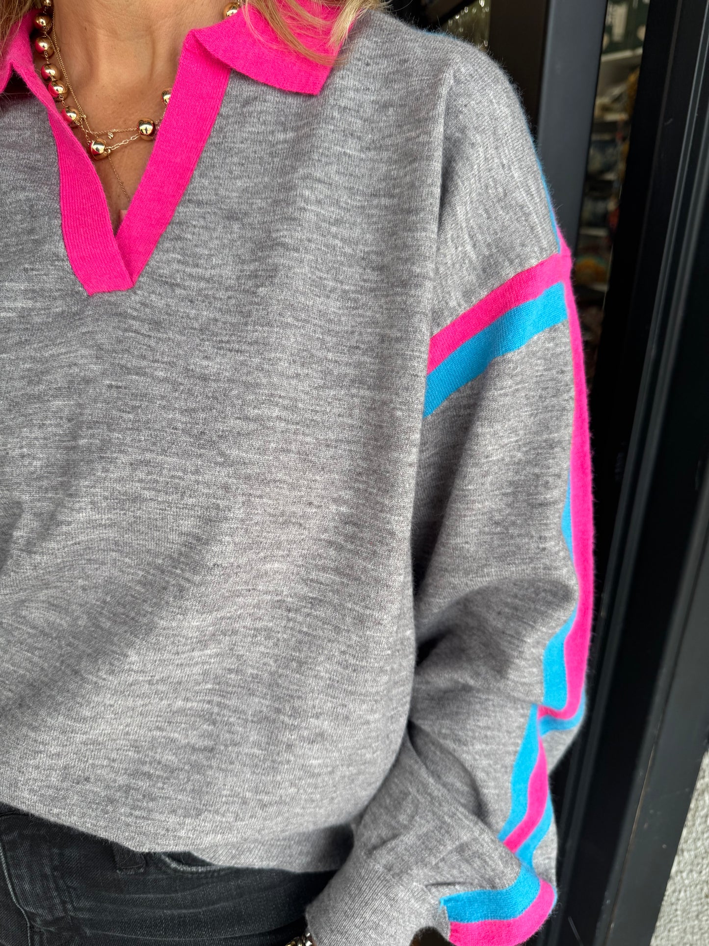 Pattie Sweater - Heather Grey
