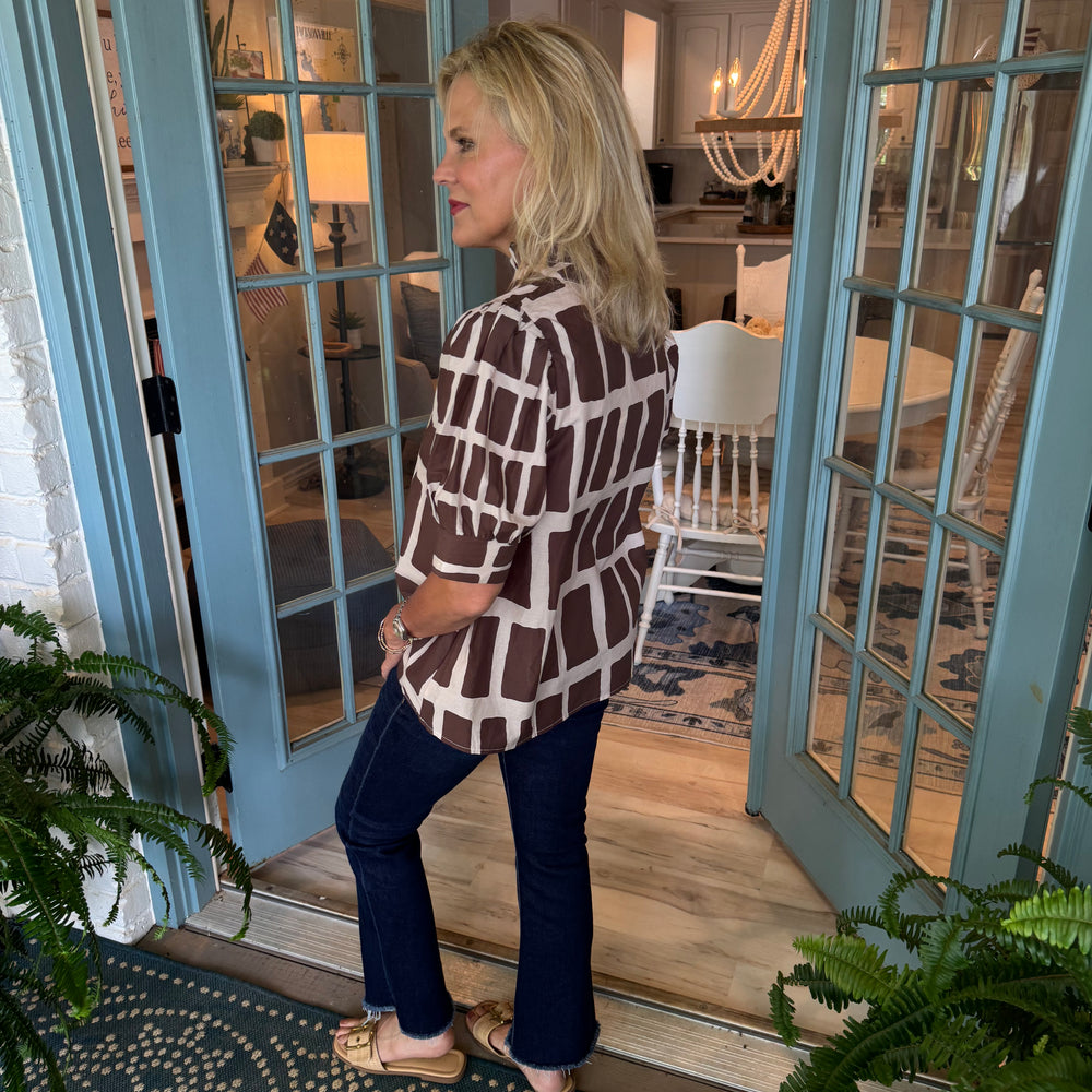 
                  
                    Serena Top - Brown
                  
                