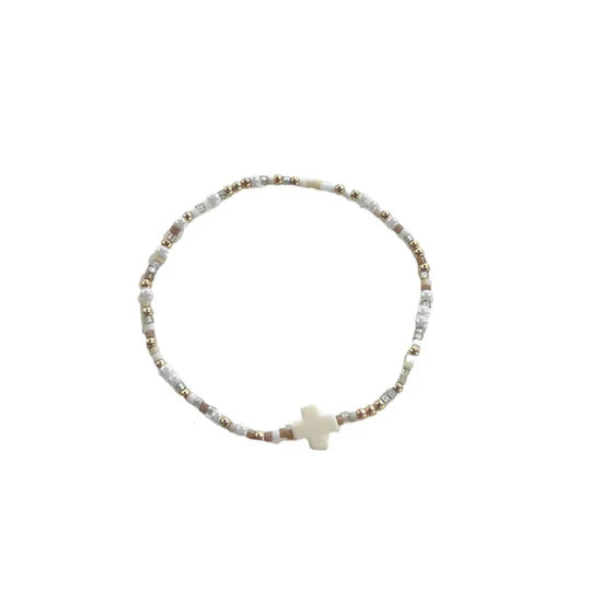 Egirl Hope Unwritten Signature Cross Bracelet- Say it Ain't Snow