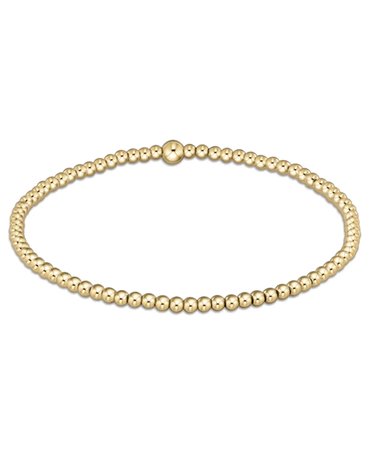 Classic Gold 2.5mm Bead  Bracelet