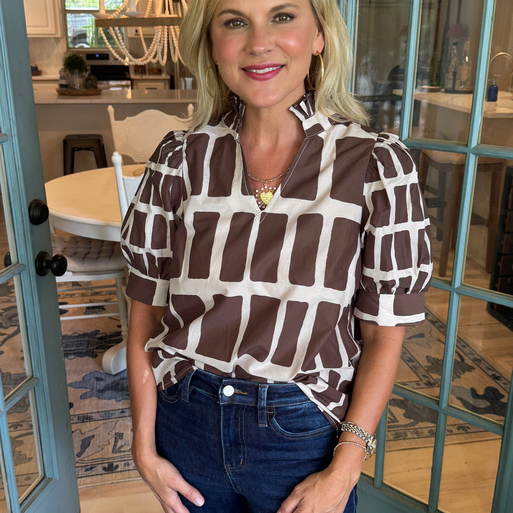 Serena Top - Brown