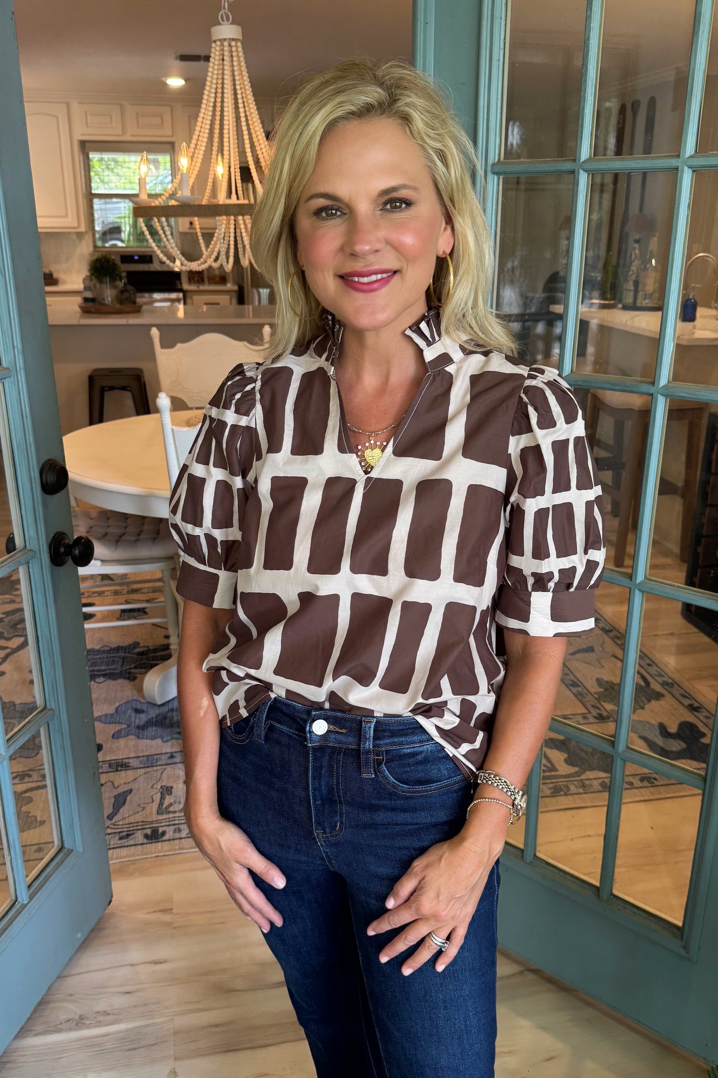 Serena Top - Brown