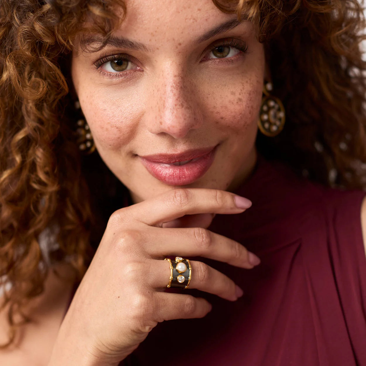 Tribeca Ring - Mixed Metal - Pearl