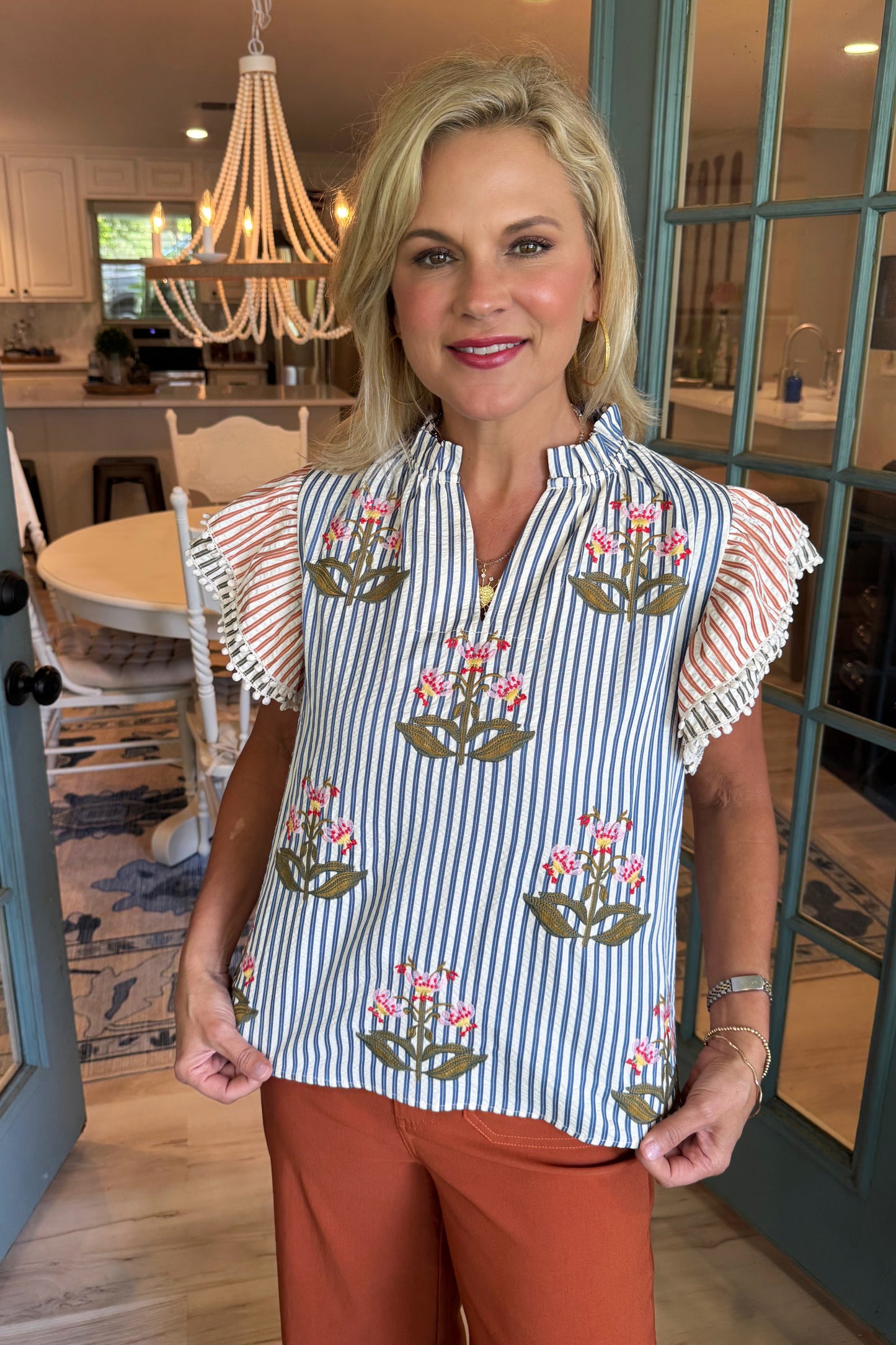June Top - Blue