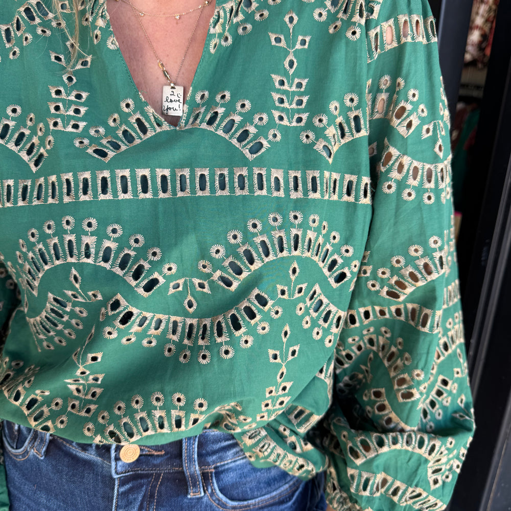 
                  
                    Elizabeth Top - Green
                  
                