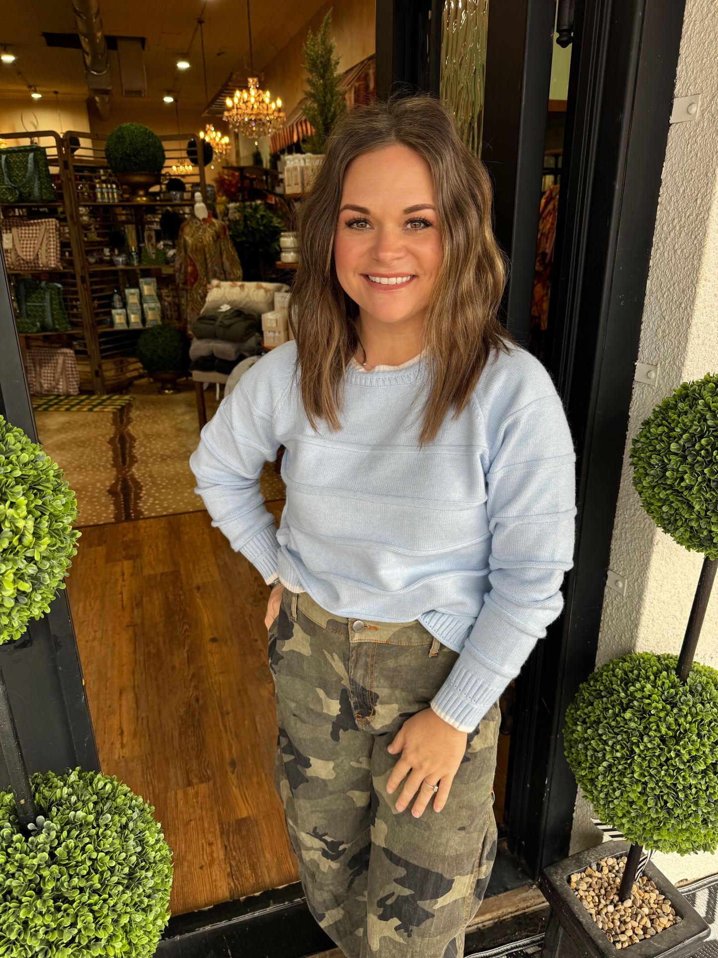 Destiny Sweater - Light Blue