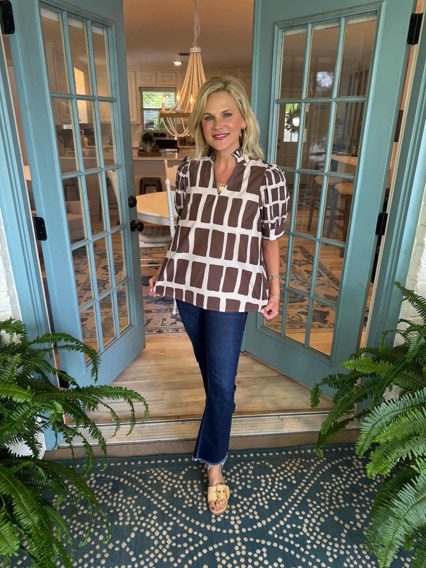 Serena Top - Brown