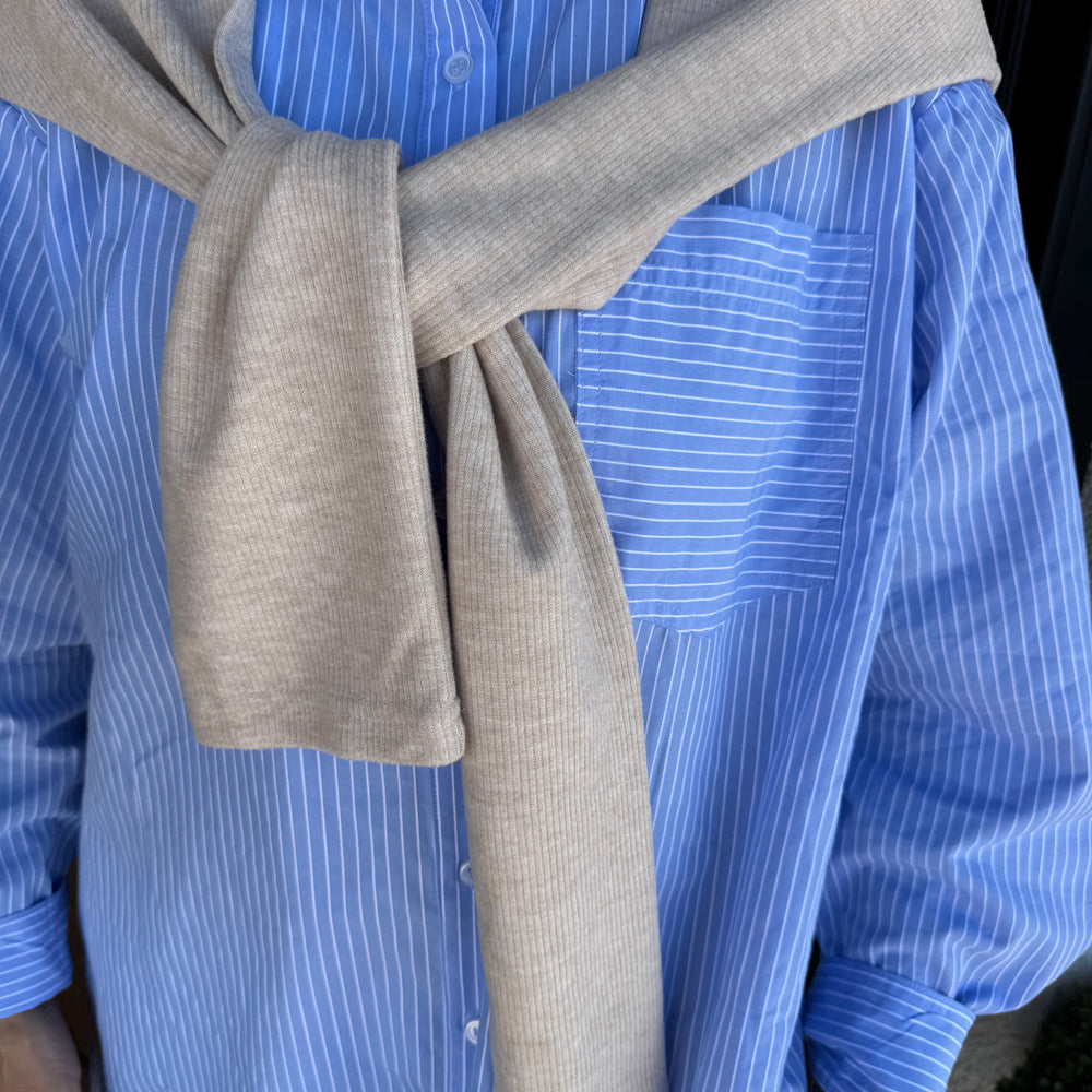 
                  
                    Reece Button Up Top - Chambray
                  
                