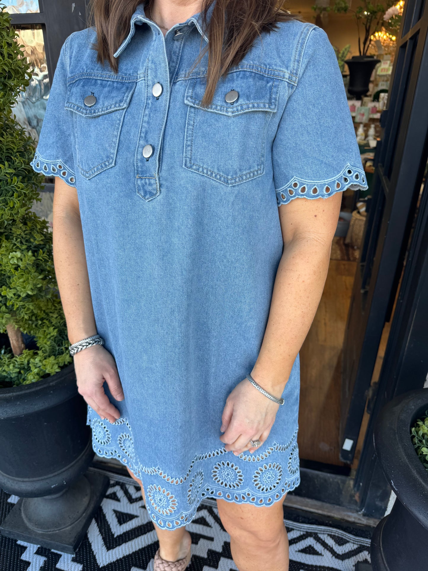 Cissy Dress - Denim Blue