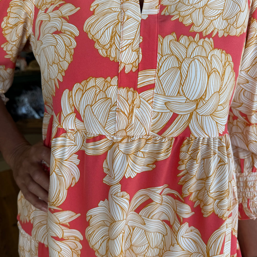 Eleanor Fall Floral Fire Dress