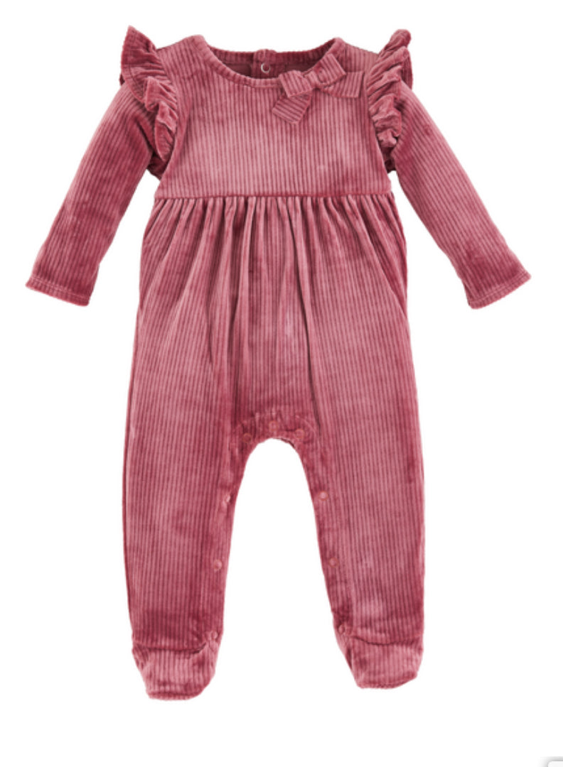 Plum Corduroy Onesie