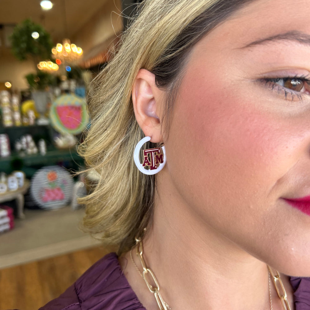 
                      
                        Game Day Enamel Logo Earrings
                      
                    