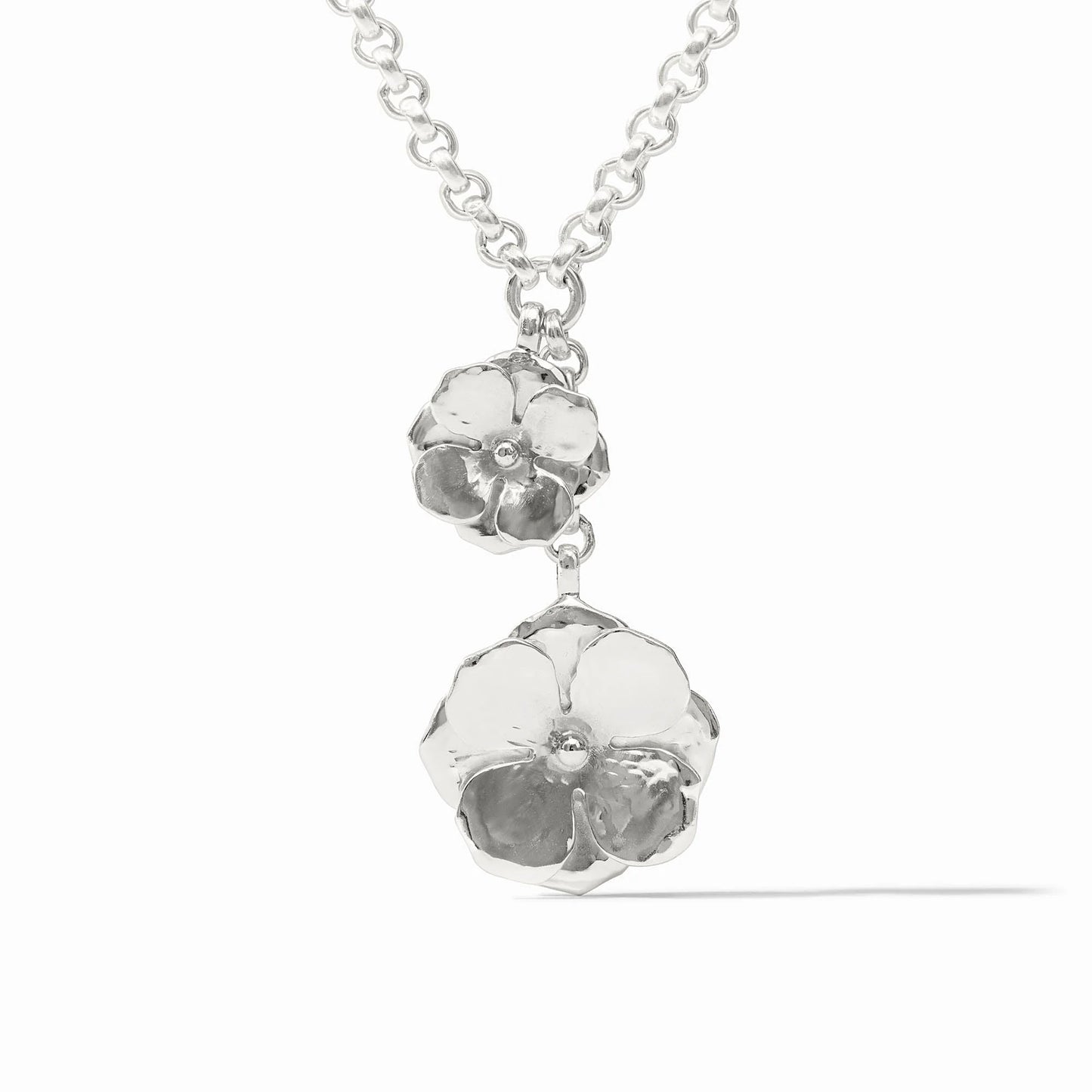 Bloom Lariat Necklace - Silver
