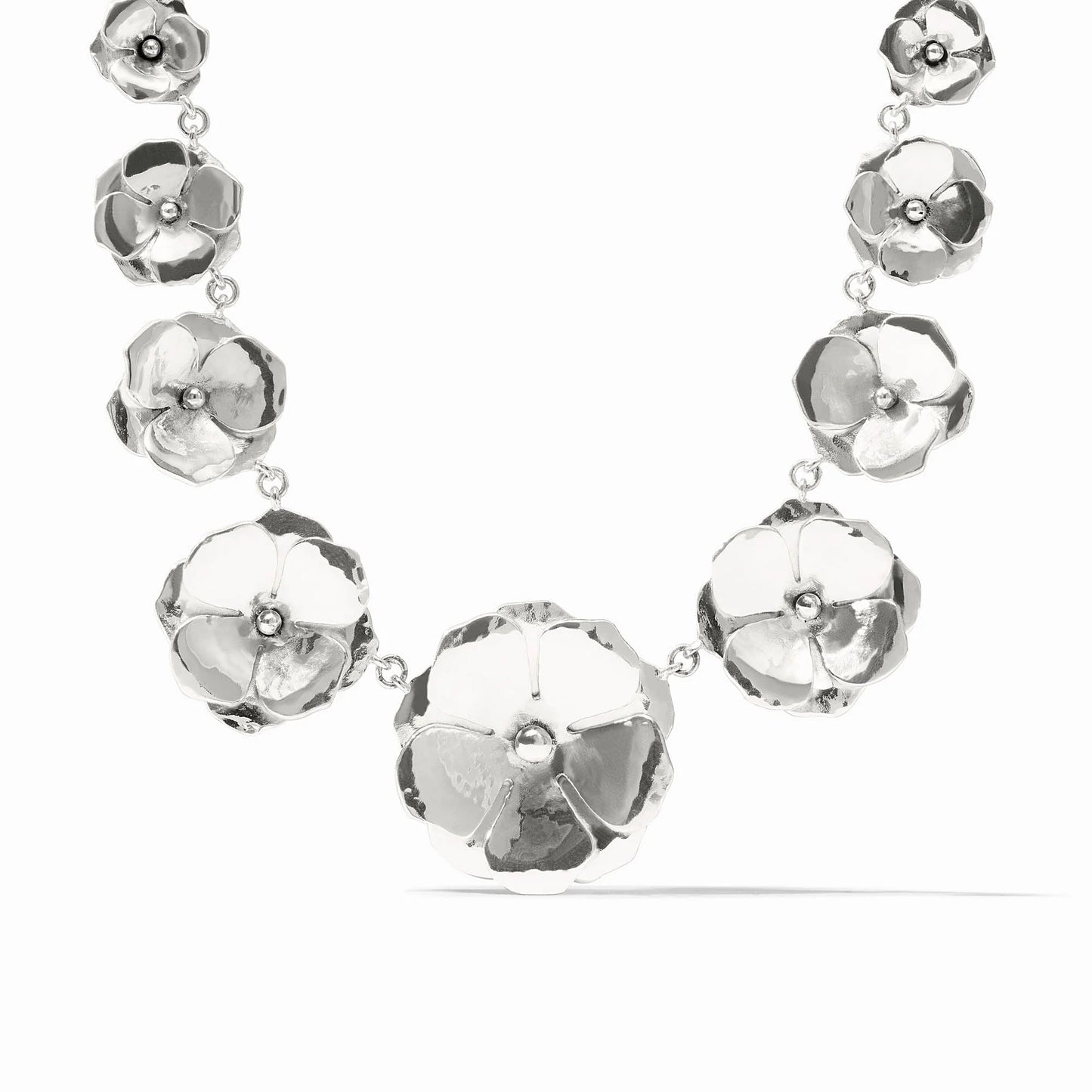 Bloom Statement Necklace - Silver