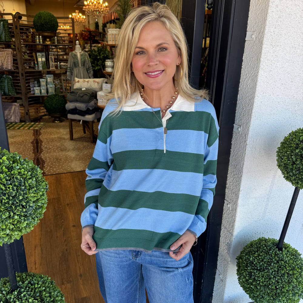 Ezra Top - Blue Green