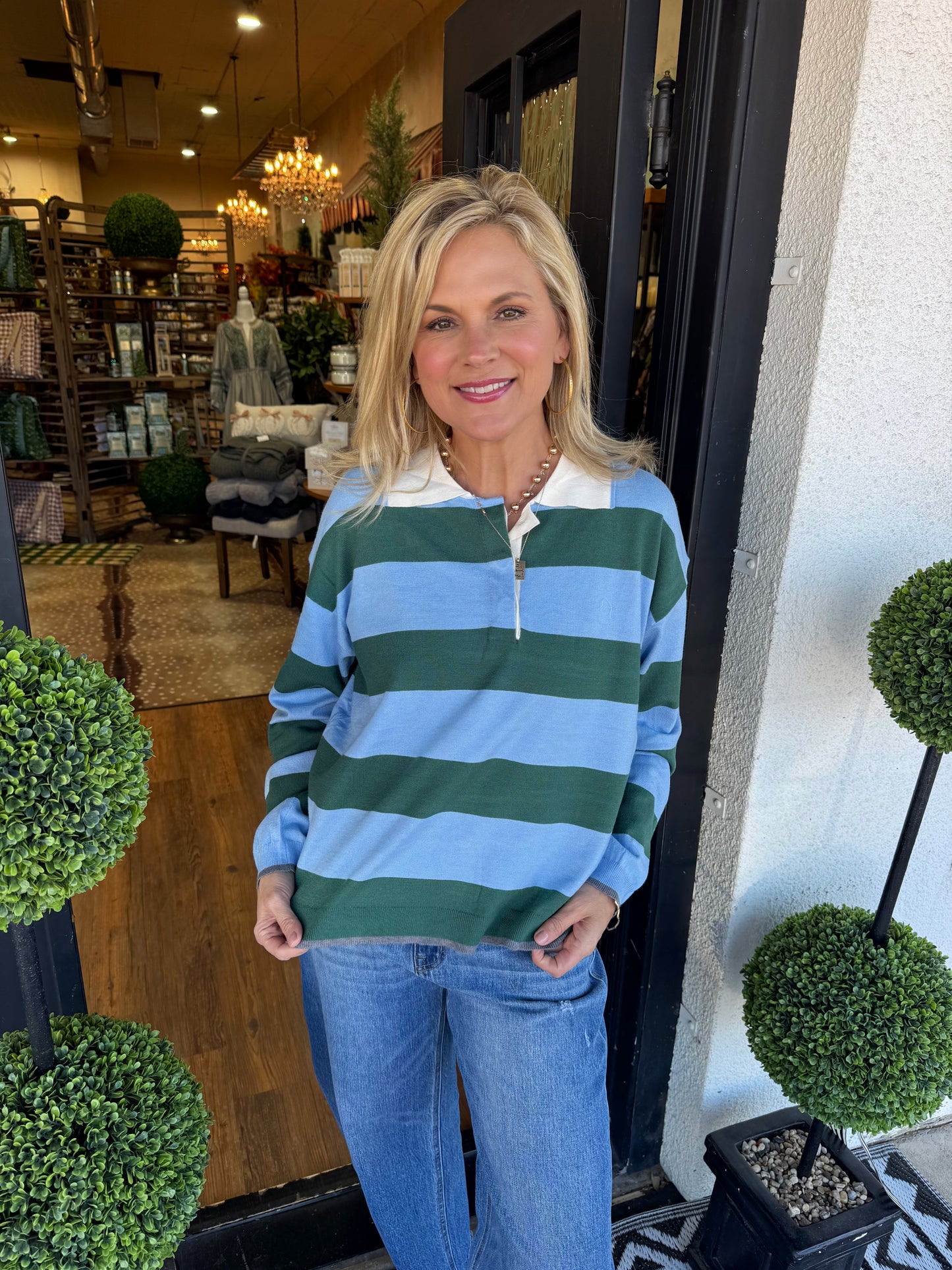 Ezra Top - Blue Green