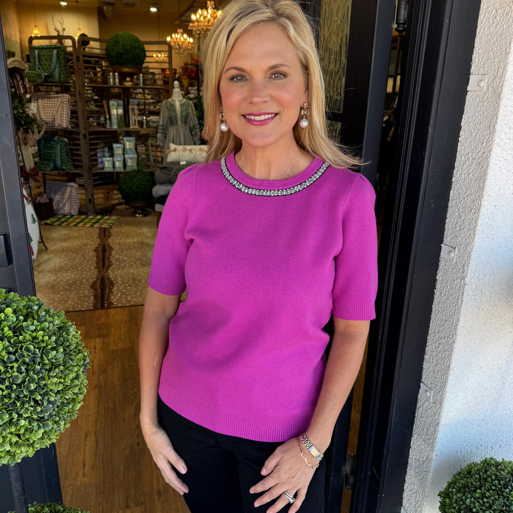 Camille Sweater - Magenta