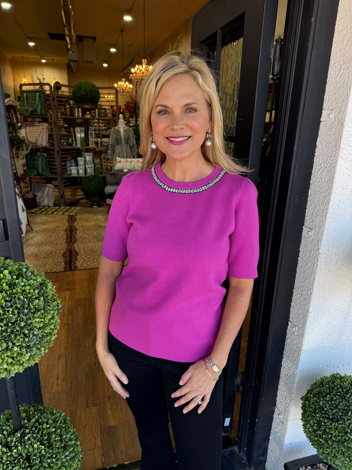 Camille Sweater - Magenta