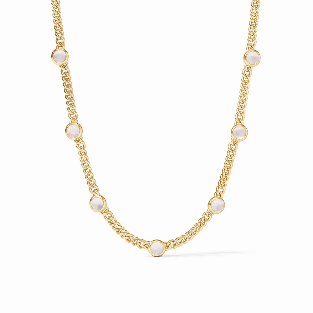 Dolce Statement Necklace - Gold - Iridescent Clear