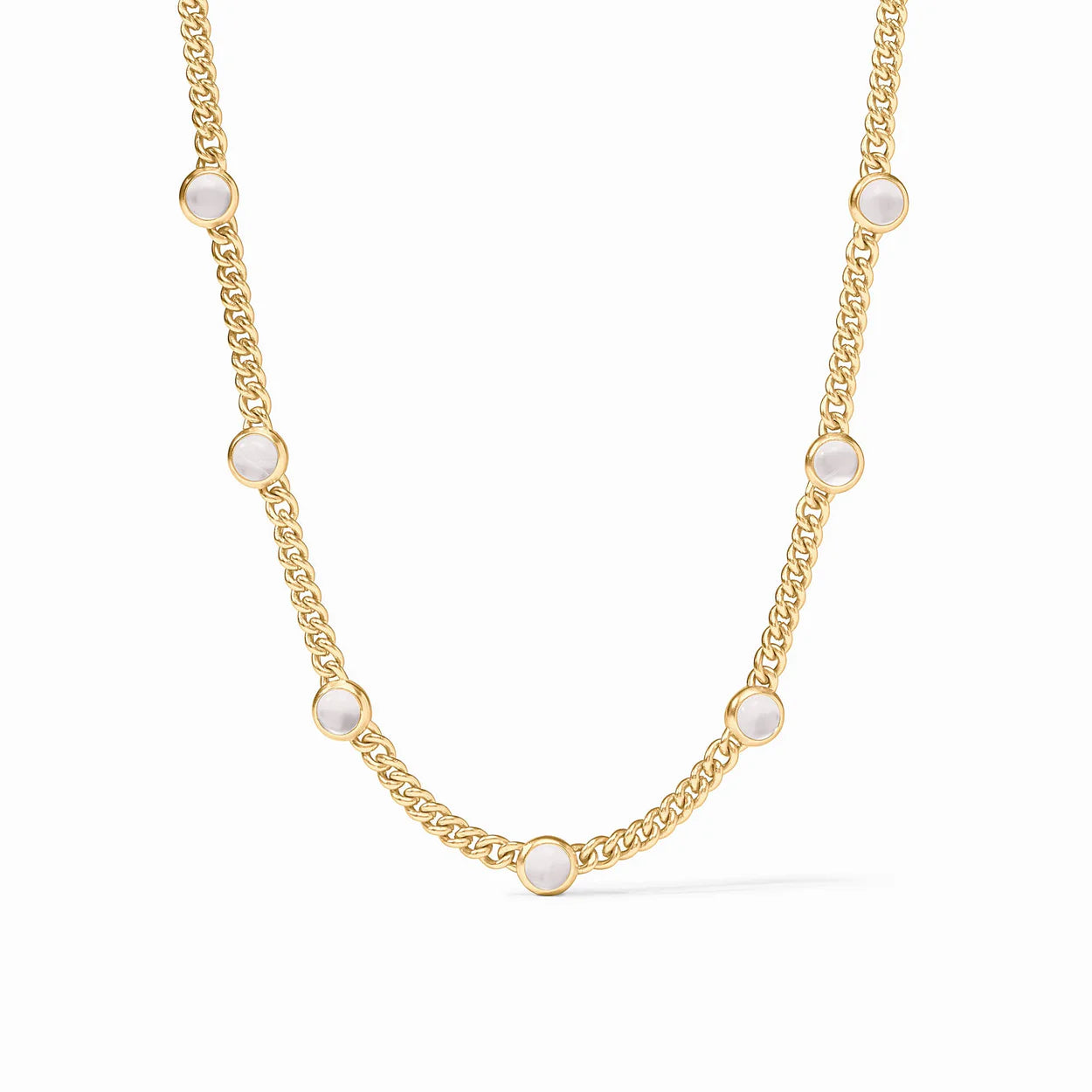 Dolce Statement Necklace - Gold - Iridescent Clear