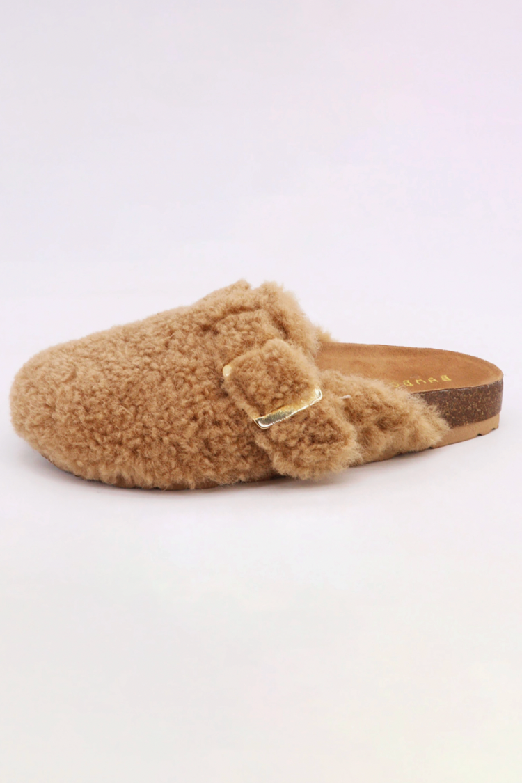 Talia Slides - Tan
