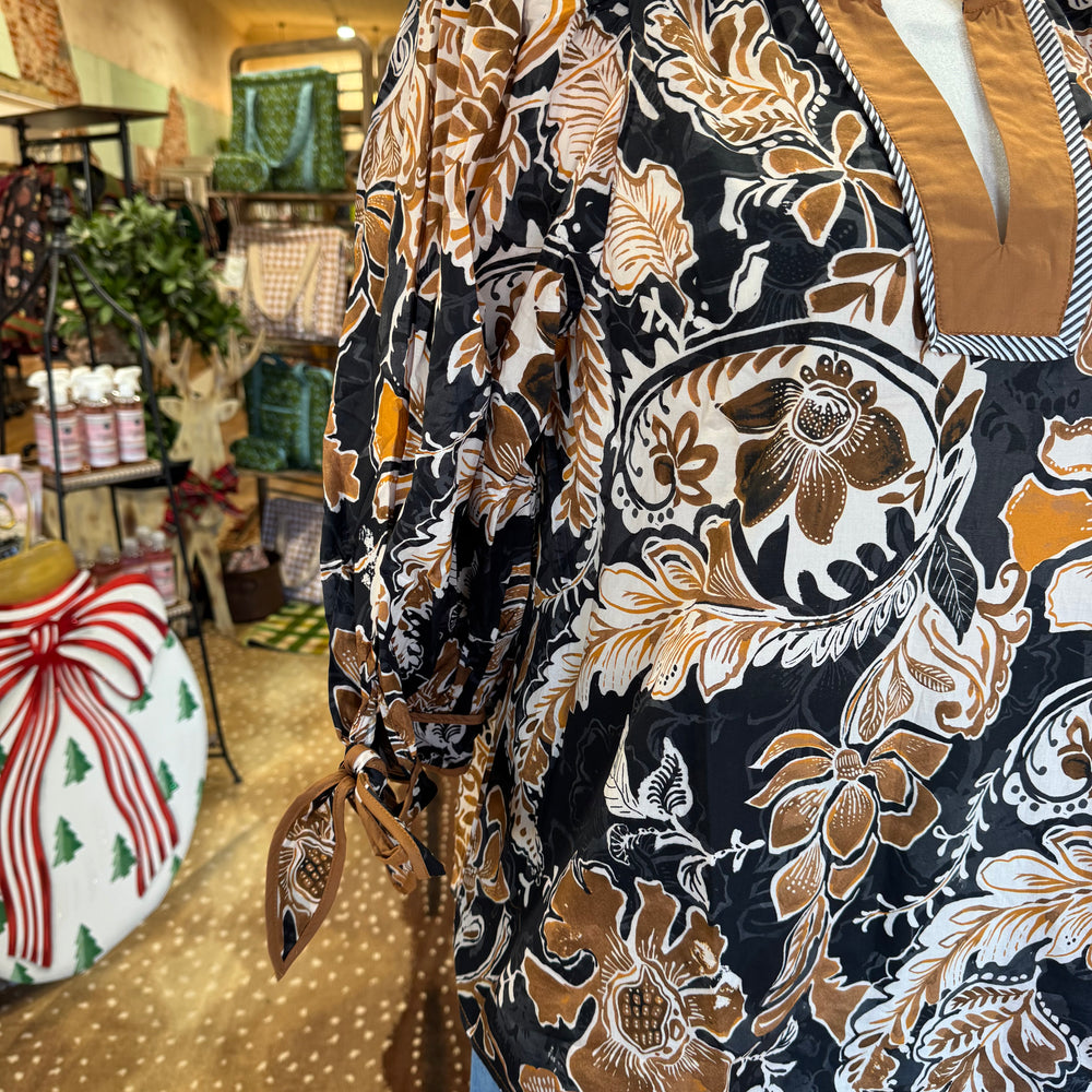 
                  
                    Casey Top - Black Camel
                  
                