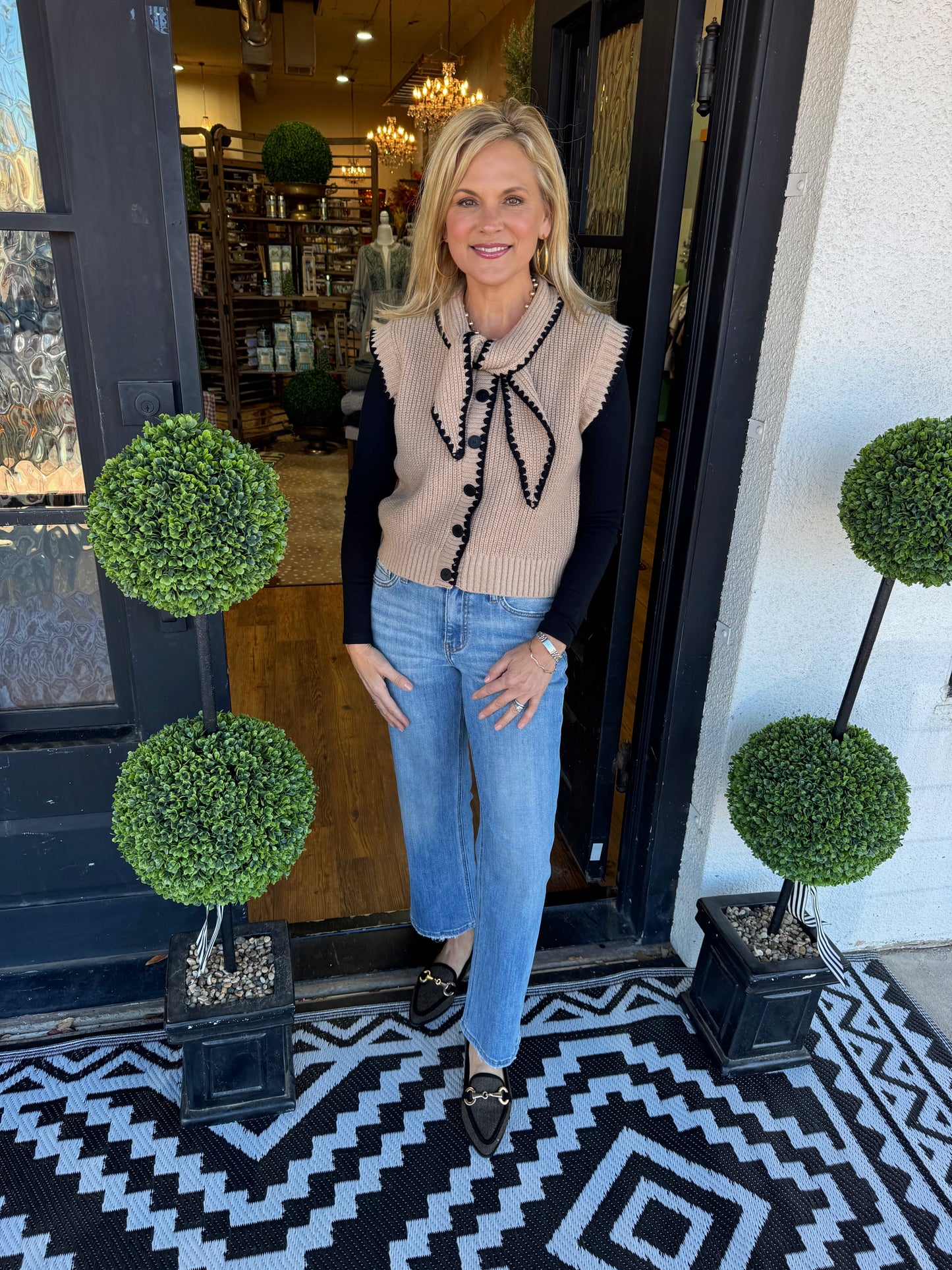 Honey Top - Taupe Black