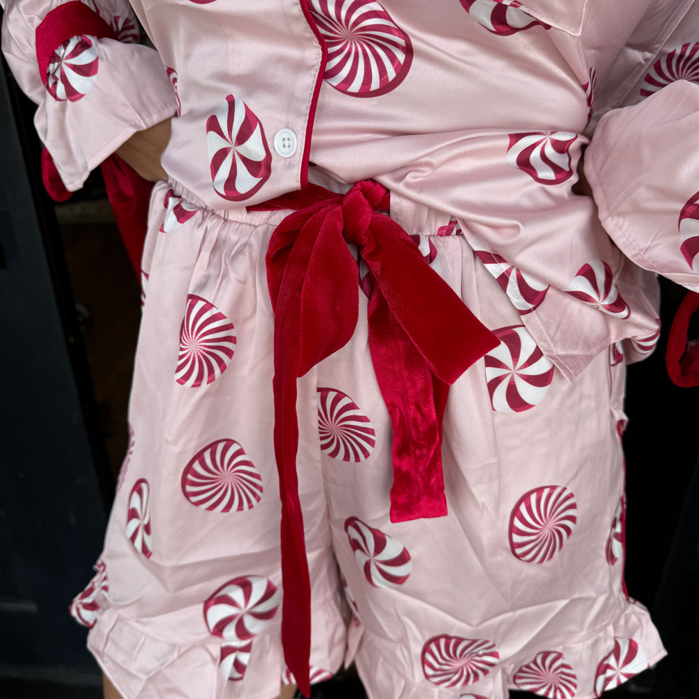 Louisa Candy Cane Pajama Set