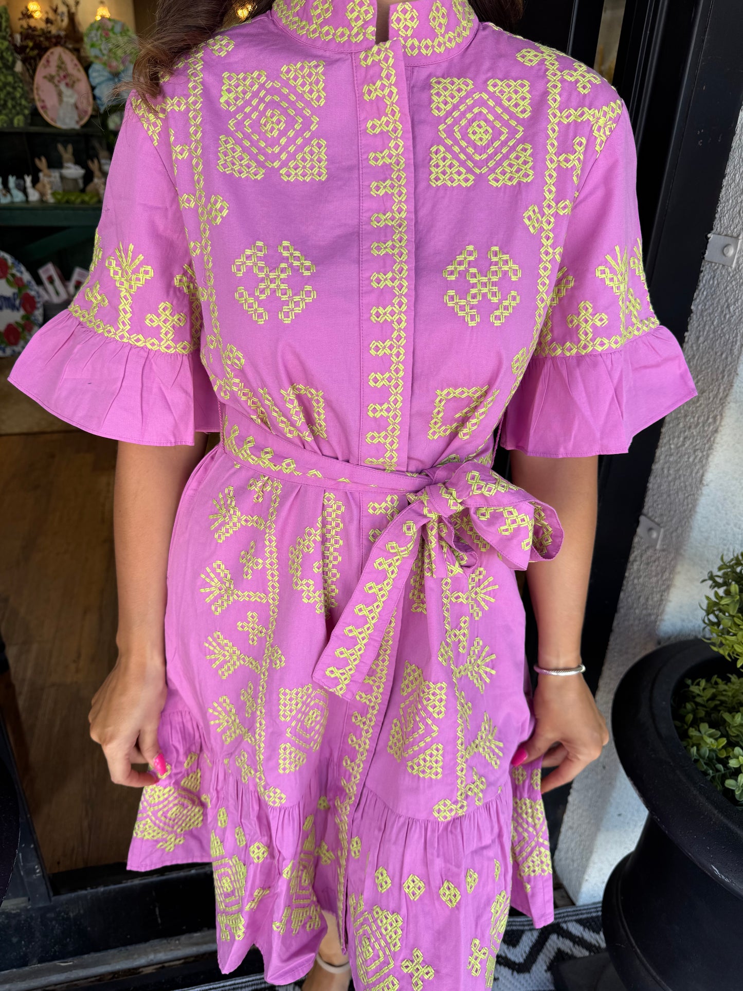 Uncle Frank Cross Stitched Dress