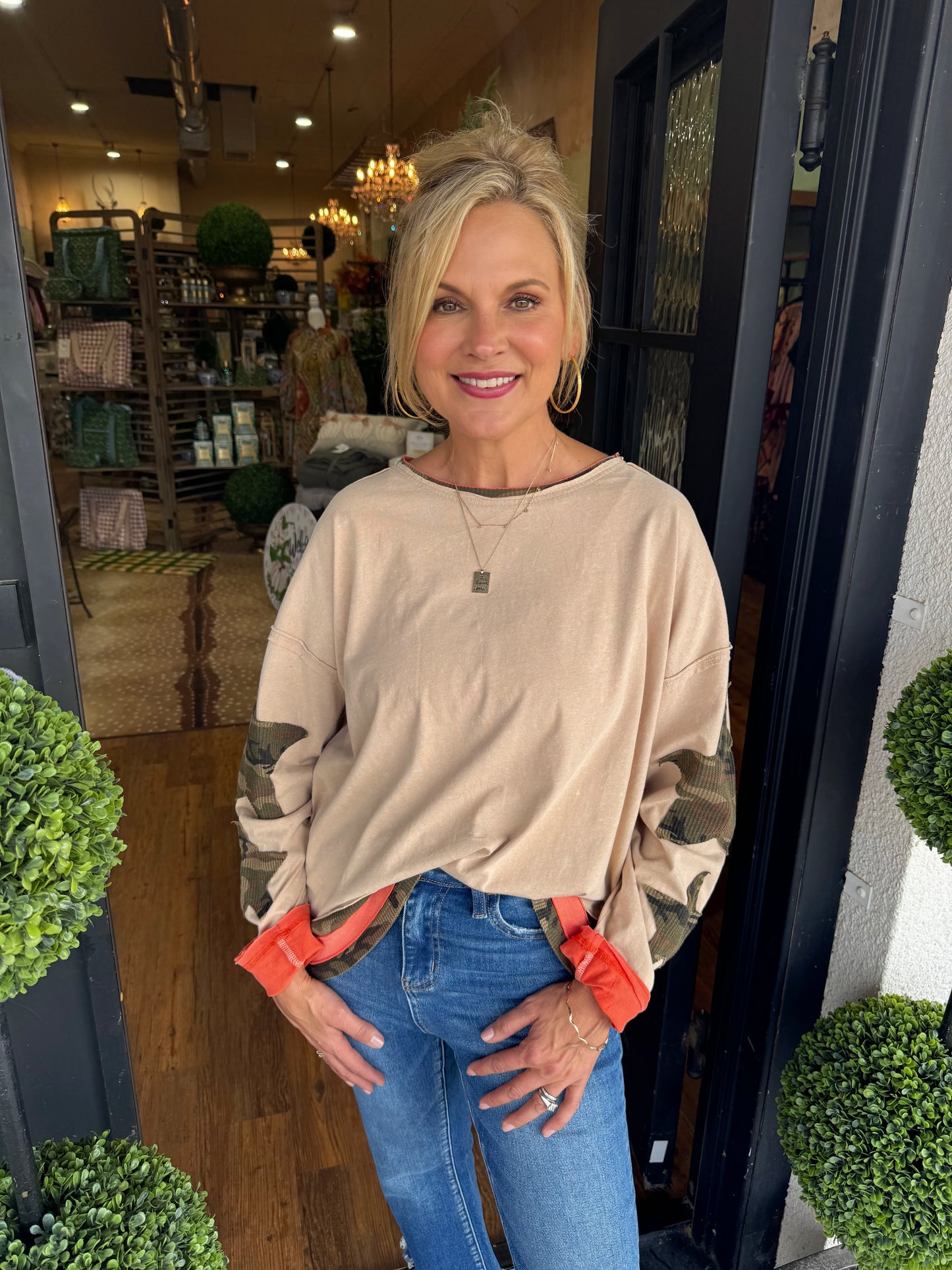 Vicky Top - Washed Taupe