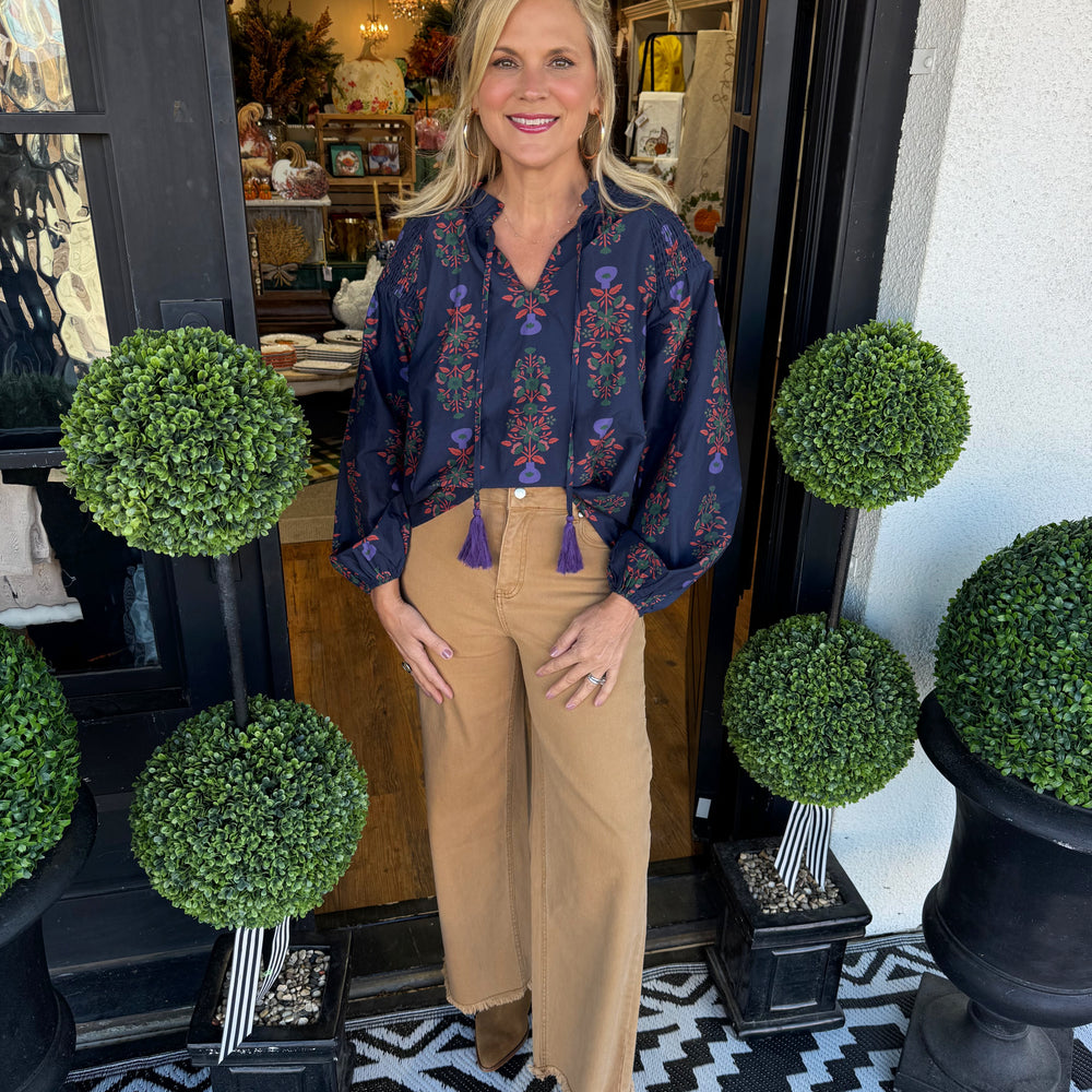 Monica Top - Navy