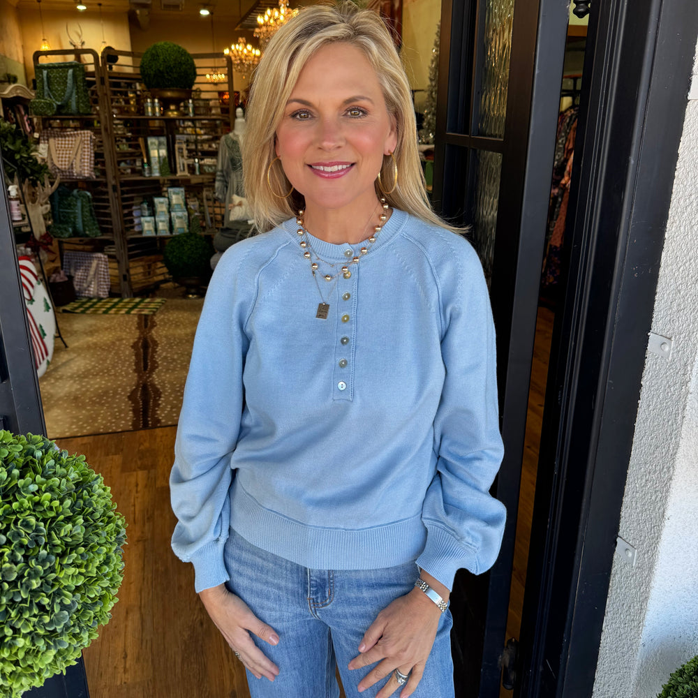 Kendal Top - Pastel Blue