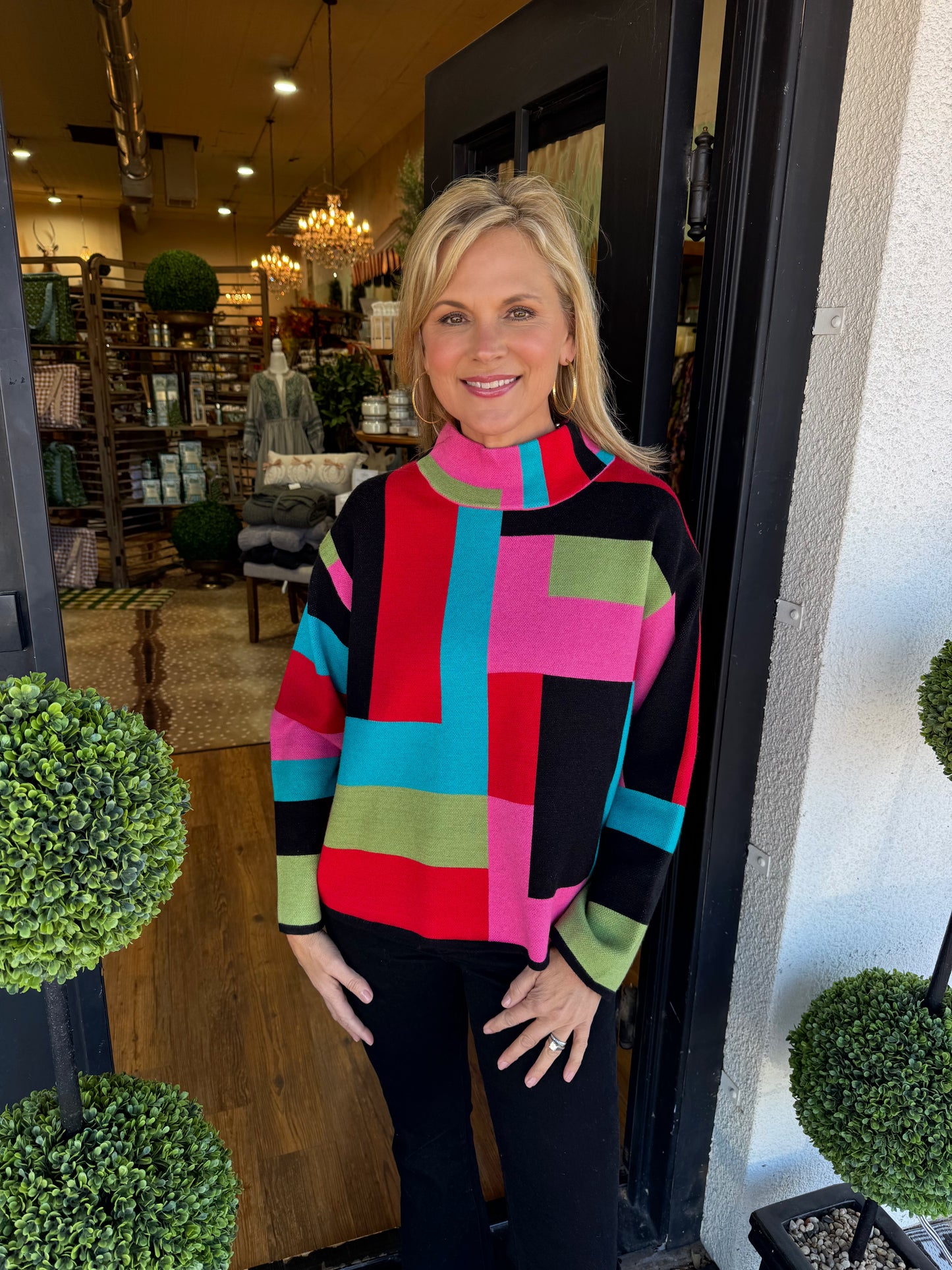 Ivy Jane Color Block Sweater