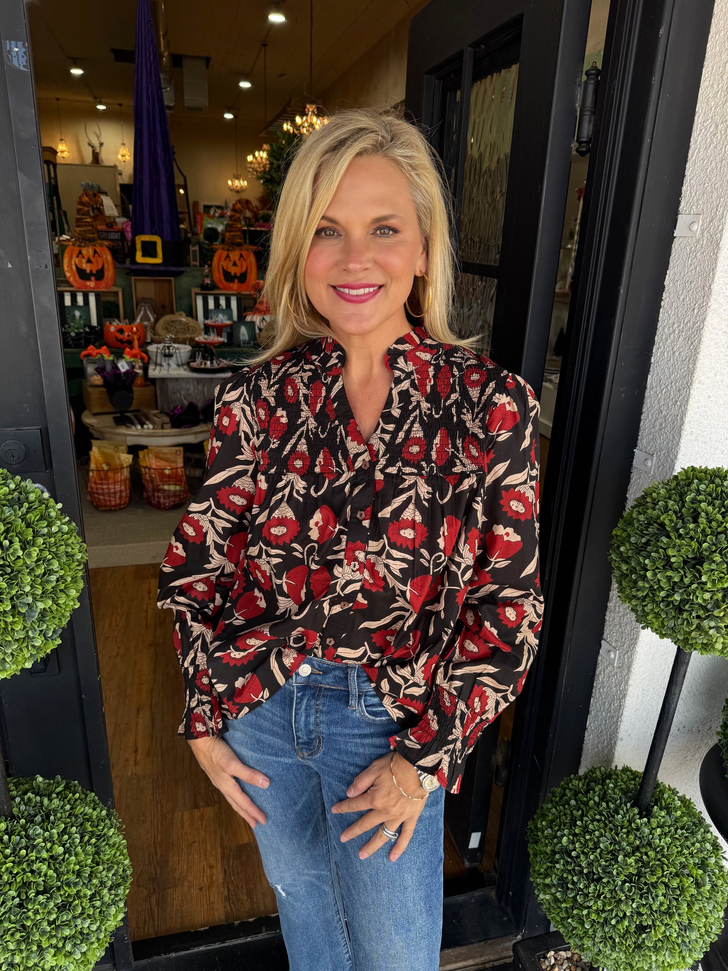 Ivy Jane Fields of Poppies Top