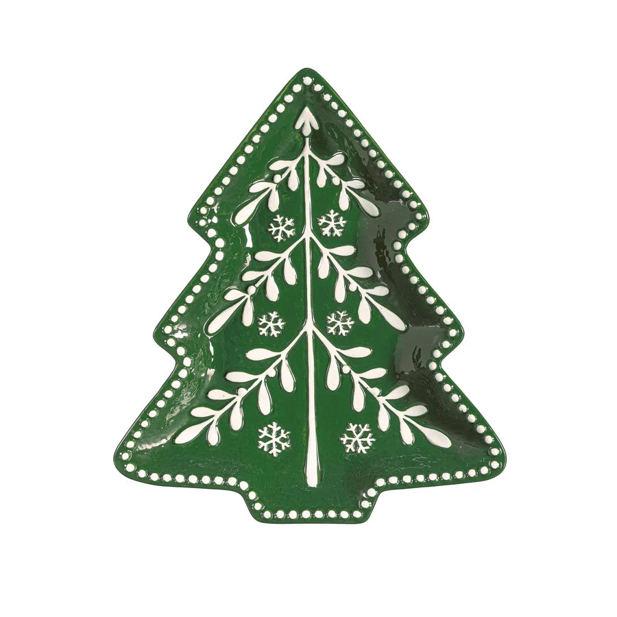 Shades of Green Plate - Christmas Tree